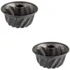 Image de Lot De 2 Moules À Kouglof 18/18 Cm En Acier Spécial Mini
