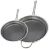 Image de Ensemble De Poêles De Cuisson En Inox Elo Relief Solution 24 Cm Et 32 Cm
