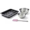 Image de Lot Avec 1 Moule 12 Mini Pains 36 X 27 Cm, 1 Spatule Zenker Et 2 Bols À Mixer En Inox Fackelmann