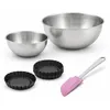 Image de Set de 9 ustensiles de pâtisserie 6 moules à gâteaux 2 bols et 1 spatule Black mettallic Black mettallic Zenker Black mettallic