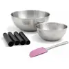 Image de Set De 7 Ustensiles De Pâtisserie 4 Moules À Gâteaux 2 Bols Et 1 Spatule En Silicone Zenker Smart Pastry