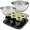 Image de Set De 4 Ustensiles De Pâtisserie Moule À Gâteaux Bols Et Spatule Zenker Bake Click And Go