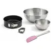 Image de Set De 4 Ustensiles De Pâtisserie Moule À Manqué Emporte-pièce Ourson Et Spatule De Cuisine Zenker Haribo