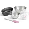 Image de Set Pâtisserie Avec Moule À Pain Ovale 26 Cm, 2 Bols À Mixer, Verre Mesureur Et Spatule Zenker