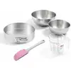 Image de Set De 5 Ustensiles De Pâtisserie Moule À Gâteaux Bols Spatule Et Verre Doseur Zenker Silver