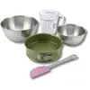 Image de Set De 5 Ustensiles De Pâtisserie Moule À Manqué Bol Spatule Pâtisserie Et Verre Doseur Zenker Green Vision