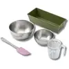 Image de Set De 5 Ustensiles De Pâtisserie Moule À Gâteaux Bol Spatule Et Verre Doseur Zenker Green Vision