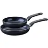 Image de Set De 2 Poeles A Induction - Brandao - Aluminium Céramique Antiadhésif - Ø 20 Et 24 Cm