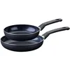 Image de Set de 2 poêles à induction - FACKELMANN - Brandao - Aluminium céramique antiadhésif - Ø 20 et 24 cm