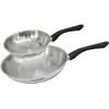 Image de Set 2 Poêles 20 Et 28 Cm En Inox Fackelmann Geneva