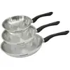 Image de Set 3 Poêles 20 24 Et 28 Cm En Inox Geneva