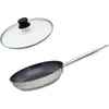 Image de Set Poêle 24 Cm Céramique Sans Pfas Et Couvercle Profi Therm Platinum Elo