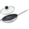 Image de Set Poêle 32 Cm Céramique Sans Pfas Et Couvercle Profi Therm Platinum Elo