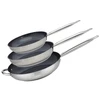 Image de Set De 3 Poeles A Induction - Professional - Inox 18/10 Dur - Ø 24-28 Et 32 Cm