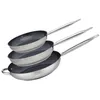 Image de Set de 3 poêles à induction - ELO - Professional - Inox 18/10 ELODUR® - Ø 24-28 et 32 cm