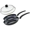 Image de Set de 2 Poêles 20 et 24 cm céramique sans PFAS et 2 couvercles Elo Prima Cucina