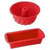 Image de Ensemble 2 Moules Silicone Flexxibel Love Silicone Rouge Kougelhopf 21,5 Cm + Cake 24x10x7,5 Cm Dr. Oetker