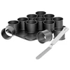 Image de Plaque A Pâtisserie Mini Gâteaux Et Spatule A Glacer - Zenker - Black Metallic