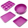 Image de Ensemble De 4 Moules - Fackelmann - Tasty Pâtisserie - 23 A 38 Cm - Fuchsia