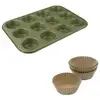 Image de Moule À Muffins Zenker Green Vision 12 Cavités Acier Inoxydable