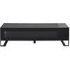 Image de Support TV - ERARD 37610 - Meuble de rangement - 160 cm - Carbone - Bois acier verre trempé