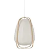 Image de Corep Suspension Lanterne - Papier Japonais Et Bambou - H 47 X Ø 36 Cm - Blanc