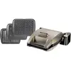 Image de Gaufrier Lagrange Premium 019622 1200w Taupe Gris Plaques Interchangeables