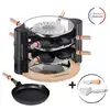 Image de Raclette lagrange evolution avec accessoires 149012 900 w noir et bois