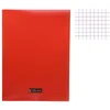 Image de Cahier piqué - CLAIREFONTAINE - 8000 POLYPRO - Rouge - 24x32cm - 96 pages