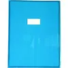 Image de Protège cahier - CLAIREFONTAINE - 24x32cm - Bleu transparent - Plastique de haute qualité - Avec porte étiquette