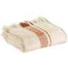 Image de Plaid Jacquard Vivaraise Jane - Tissu Bouclette Multico Sienne (130 X 160 Cm)