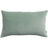 Image de Coussin Vivaraise Elise - Coton Velours Et Chambray, Couleur Opaline, 30 X 50 Cm