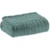 Image de Plaid Swami En Coton 100% - Couleur Lichen - 130 X 200 Cm