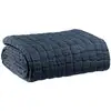 Image de Plaid Swami Bleu Marine En Coton 100% - 130 X 200 Cm