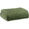 Image de Plaid Swami En Coton 100% - Olive - 130 X 200 Cm