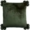 Image de Coussin Décoratif Tender Pompons Vivaraise - Polyester, Motif Fougère, 45 X 45 Cm