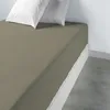 Image de Drap housse - Les Ateliers du Linge - Cèdre - 100% Coton - 140x190cm - Bonnet 35cm