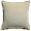 Image de Coussin Uni Vivaraise En Velours De Coton 100% - 45 X 45 Cm
