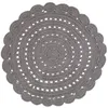 Image de Tapis rond Alma Gris - 120 cm - NATTIOT - Coton