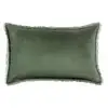 Image de Coussin Uni Vivaraise Fara En Velours De Coton - 40 X 65 Cm