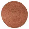 Image de Tapis rond en jute et coton elliot 160 cm marmelade