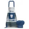 Image de WINKLER - Set Tablier + Toque enfant Indigo - 100% coton - Petit Ange