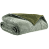 Image de Plaid Vivaraise Kinta En Polyester Olive - 130 X 160 Cm