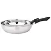 Image de Baumalu - lot de 2 poêles inox 24 et 28 cm + poignée 341960 - comete 341960