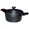 Image de Faitout + Couvercle + Anses Granit Pro D 28 Cm Noir