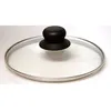 Image de Couvercle en verre BAUMALU 32 cm - bouton bakélite - trou vapeur