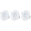 Image de Spot LED encastrable - GEFOM - Lot de 3 - 3x5W - 350 lumens - Blanc