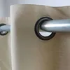 Image de Voilage effet soie avec du coton et jute safran 110x250