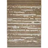 Image de Tapis aspect jute à motif géométrique en relief blanc et noir 120x160
