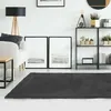 Image de Tapis extra-doux toucher laineux gris foncé 120x170